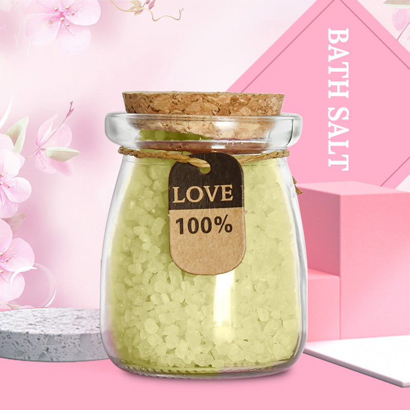 Everythingifts Golden Sunflower spa gift set with aroma candle, bath salts, and succulent