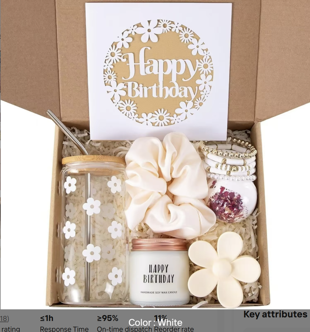Everythingifts Ivory Birthday Celebration Gift Set