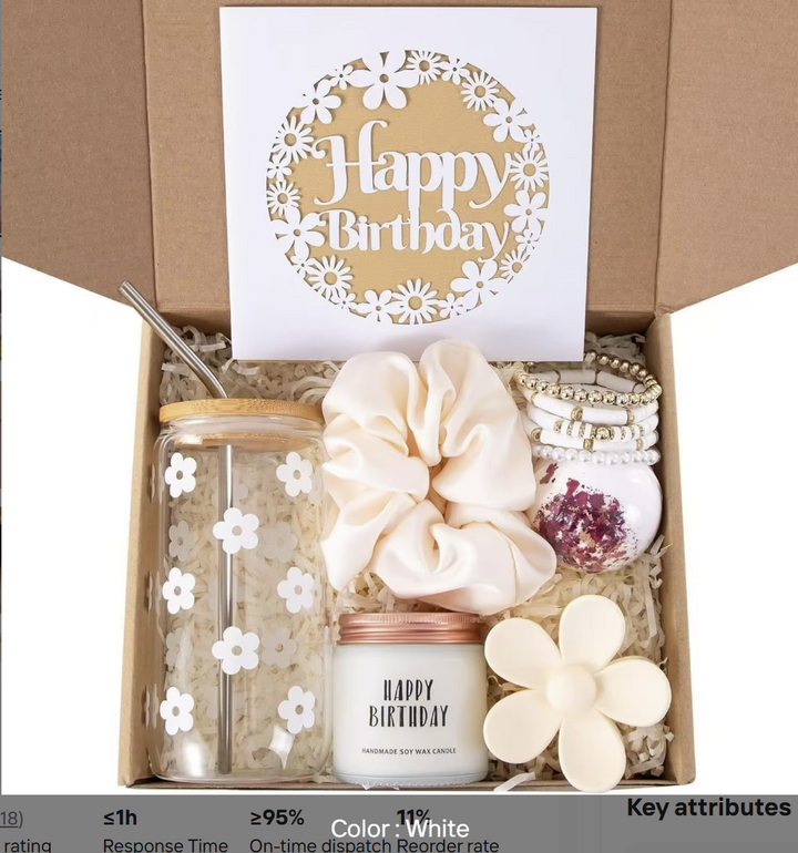 Everythingifts Ivory Birthday Celebration Gift Set